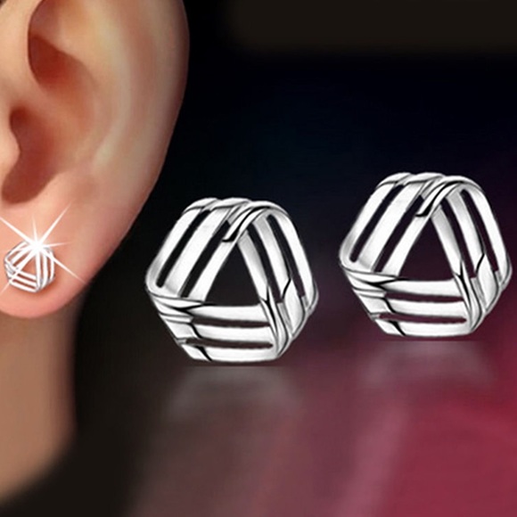 gallery_of_gems Jewelry - *Last 1* Sterling Triangle Minimalist Earrings!